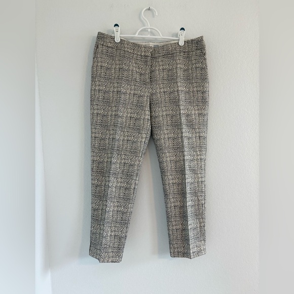 Boden Metalic Silver Bistro Crop Trouser - Picture 8 of 15